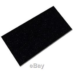 04415 Peel And Stick Glittered Black Nightsky Glass Wall Tile (48-Pack), 6 X 3