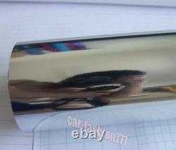 0.3m Wide Adhesive Car Glossy Silver Mirror Chrome Vinyl Tape Wrap Sticker CB
