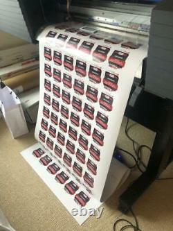 100 Custom Printed Stickers Die Cut Vinyl Bulk product labels vinyl labels