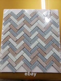 10 PCs. Brand New American Olean Mosaic Glass Backsplash Wall Tile #0644563