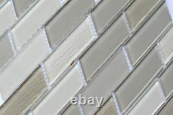 10 Pack-Glass Mosaic Wall Tile Sheets Kitchen Backsplash Bathroom Deco 12 X 12