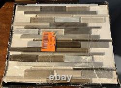 10 Piece Madison Avenue Inter 12 In L X 11.81 In WGlass/Metal Mosaic Wall Tile