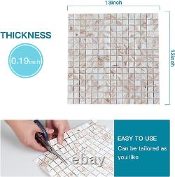 10 Sheets Kitchen Wall Tiles Iridescent Glass Mosaic Tiles 12Inch X 12Inch Deco