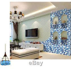 11pcs Sea Shell Blue Glass Mosaic Tile Bathroom Wall Backsplash Kitchen