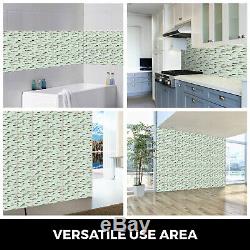 12 sqft Iridescent Glass Tile Kitchen Backsplash Tile Mosaic Art Decor Bath Wall
