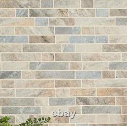 14.55 sqft MSI Stonella Interlocking Textured Glass Patterned Look Wall Tile