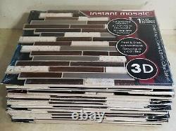 14 Pcs 12 x 12 Instant Mosaic 3D Peel & Stick Backsplash Tiles BRAND NEW