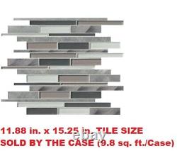 1 CASE MSI Cityscape Interlocking Textured Multi-Surface Metal Look Wall Tile