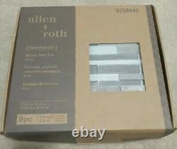 1 Case Allen + Roth Mosaic Wall Tile 9pc total #0758446 new