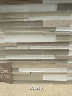 1 Case Allen + Roth Mosaic Wall Tile 9pc total #0758446 new