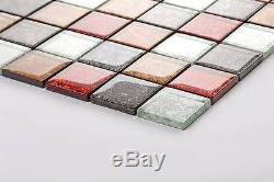 1 SQ M Autumn Hong Kong Foil Mix Glass Mosaic Bathroom DIY Wall Tiles 0072