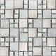 1 SQ M Silver Glass Brushed Stainless Steel Bathroom Mosaic Wall Tiles 0048