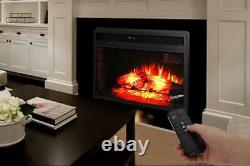 26 inch 1500w Embedded Fireplace Inclined Wall Tile / Fake Wood / Single Color