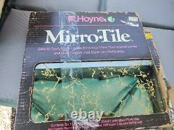 2 Boxes 10 Vintage Mirro Tile Glass Gold Vein Wall Mirror 12x 12 NOS