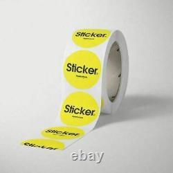2 Custom Roll Circle Stickers and Labels. Your own design is printed Bulk
