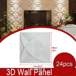 3D Wall Panel PVC Home 3D Wall Decoration DIY 3D Wall Decor 19.7(50cm) 24pcs