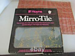 3 Boxes of 6=18 Vintage Mirro Tile Glass Gold Vein Wall Mirror 12x 12 NOS