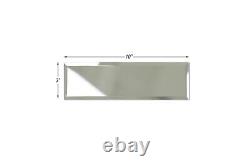 3 x 10 Subway Mirror Glass Decorative Tile with Beveled Edge 55 pieces per box