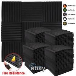 48 96 Pack Acoustic Foam Panels Studio Noise Soundproofing Wall Tiles 1212in US