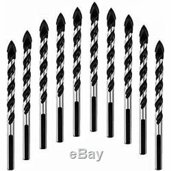 8mm (5/16) Multi-Material Drill Bit Set For Tile, Concrete, Brick, Glass, Wall