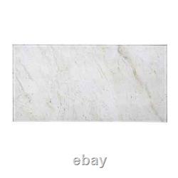 ABOLOS Wall Tile 8 x 16 Glossy Glass Marble Look Commercial/Residential Beige