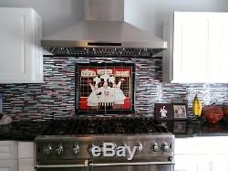 AUTOSTRATA Red White Black Grey Glass Mosaic Tile Backsplash Tiles Wall Bath Bar