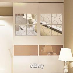 Acrylic Mirrored Wall Sticker Home Decor Living Room Decoration Geometric