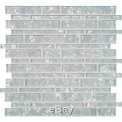 Akoya Brick Glass Mesh-Mounted Mosaic Wall Tile Pattern-MSI-1Box=10Sqft