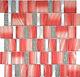 Aluminium Mosaic Glass Aluminum Red Wall Mirror Tiles Kitchen Shower Bad F 10