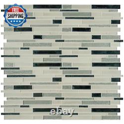 Anacapri Blend 12 In. X 12 In. X 6 Mm Textured Glass Mesh-Mounted Mosaic Tile