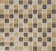 BEIGE/BROWN CLEAR Mosaic tile GLASS Square WALL Bath&Kitchen -72-1302 10 sheet