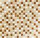 BEIGE/TERRACOTTA Mix clear Mosaic tile GLASS/STONE WALL Bath 92-1204 10sheet