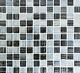 BLACK&GRAY STRIPES 3D Mosaic tile GLASS Square WALL Bath&Kitchen 74-030210sheet