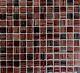BROWN MIX STRIPES Mosaic tile square GLASS WALL Bath&Kitchen 74-1309 10 sheet