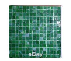 Backsplash Tile Green Glass Tile Mosaic Tiles Wall Bath Kitchen 13 x 13