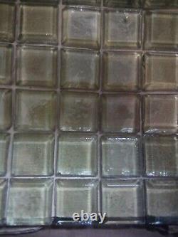 Backsplash Tile square Italian glass mosaic tiles Oceanside Olive 40 sheets