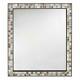 Bathroom Vanity Mirror 28 in. W x 33 in. L Wall Mount Marble Tile Frame