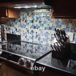Beach Kitchen Bath Backsplash Accent Wall Decor Glass Metal Tile