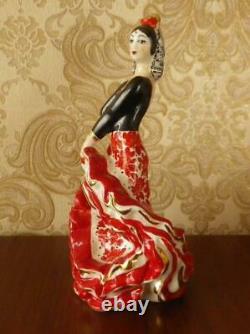 Bolero Spanish Folk Dancer Lady Gypsy Ukrainian Russian porcelain figurine 3855u