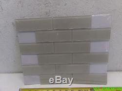 CASE OF 16 pcs 14-3/4 X 11-3/4 GLASS MOSAIC WALL TILE SF170144 NEW