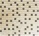 CHAMPAGNE clear/frosted Mosaic tile GLASS/STONE MIX Square WALL -92-010610sheet