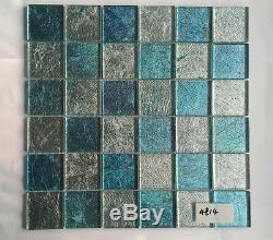 CHOIS Wholesale 12PCS Backsplash Tiles Close Out Glass Smart Mosaic Walls 4814