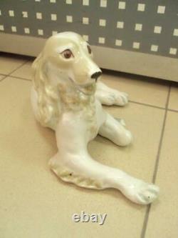 Cocker spaniel Dog Lomonosov Russian porcelain Soviet figurine 1535u