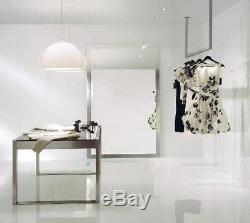 Crystal Glass Tile Porcelain Back Floor Wall Brilliant White 40x40 Micro Shinny