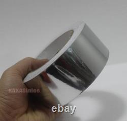 DIY Adhesive Vehicle Glossy Silver Mirror Chrome Vinyl Tape Wrap Sticker Film CB
