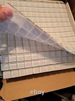 Daltile 1x1 White Glass Mosaic For Wall And Floor Tile X10