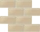 Daltile AM36L Beige Amity 6 X 3 Subway Wall Tile Smooth Glass Visual