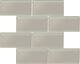 Daltile AM36L Grey Amity 6 X 3 Subway Wall Tile Smooth Glass Visual