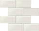 Daltile AM36L White Amity 6 X 3 Subway Wall Tile Smooth Glass Visual