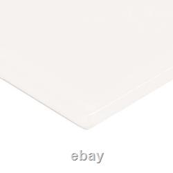 Daltile Amity 3 x 6 Glass Wall Tile in Glossy White for Kitchen Backsplashe